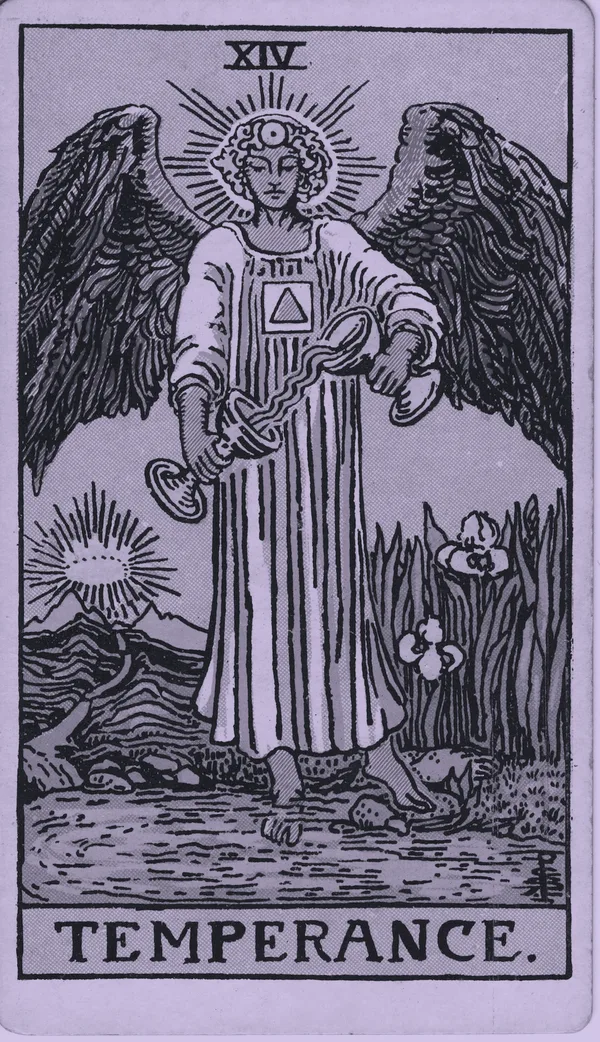 Temperance tarot card — Rider–Waite–Smith, Mist edition