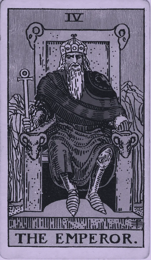 The Emperor tarot card — Rider–Waite–Smith, Mist edition