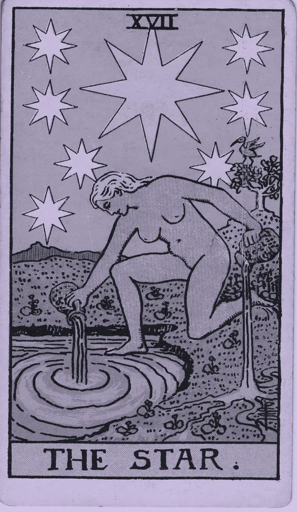 The Star tarot card — Rider–Waite–Smith, Mist edition